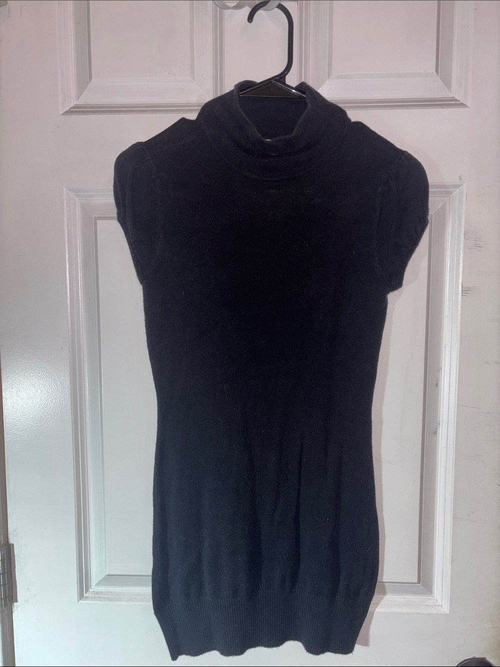 Glimmer by J.J. Basics black sweater dress